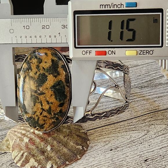 Harmony's Embrace Sterling Silver Healer's Gold Cuff Bracelet - Picture 3 of 10